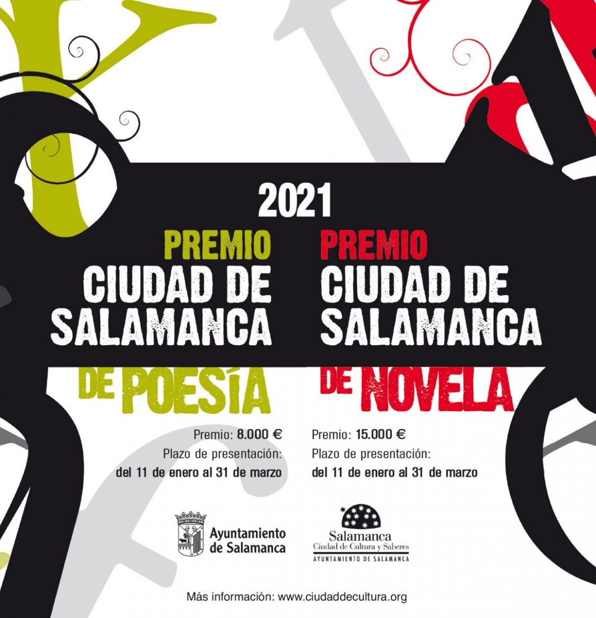 Convocatoria Premios Poesía y Novela Ciudad de Salamanca 2021